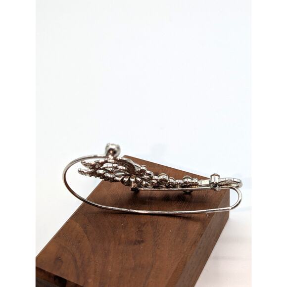 Victorian Trading Butterfly Fairy Elf Ear Wrap Rhinestone Single Left Ear Cuff - Picture 3 of 5